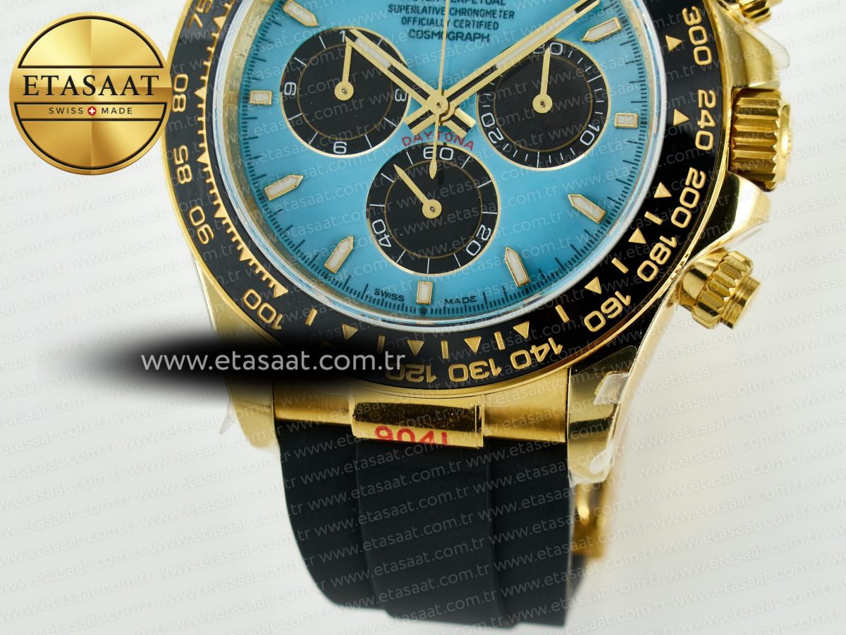 Rolex Daytona 126518 QF 1:1 Best Edition Turquoise Blue Dial Stick Markers On Oyster Bracelet SH4131 V10(Gain Weight) - Görsel 14