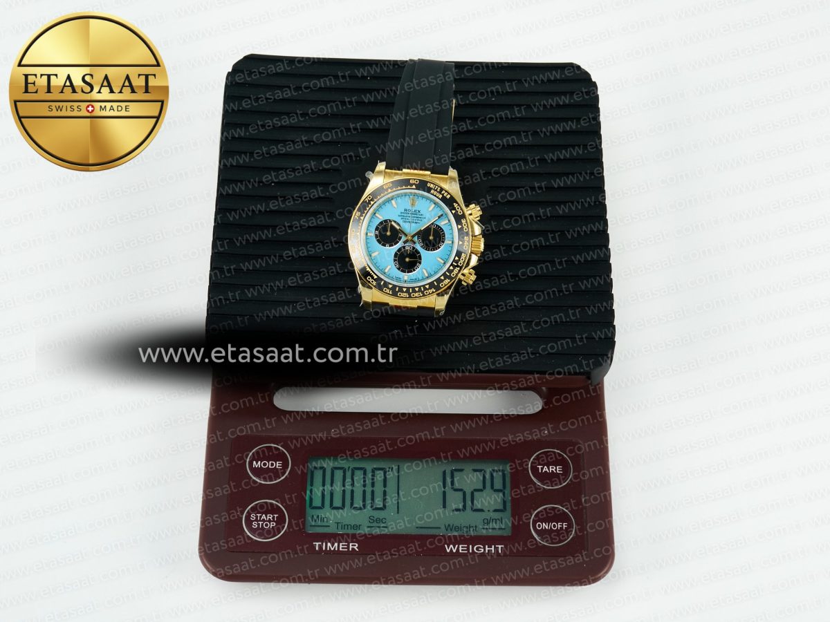Rolex Daytona 126518 QF 1:1 Best Edition Turquoise Blue Dial Stick Markers On Oyster Bracelet SH4131 V10(Gain Weight) - Görsel 36
