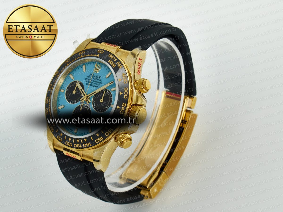 Rolex Daytona 126518 QF 1:1 Best Edition Turquoise Blue Dial Stick Markers On Oyster Bracelet SH4131 V10(Gain Weight) - Görsel 6