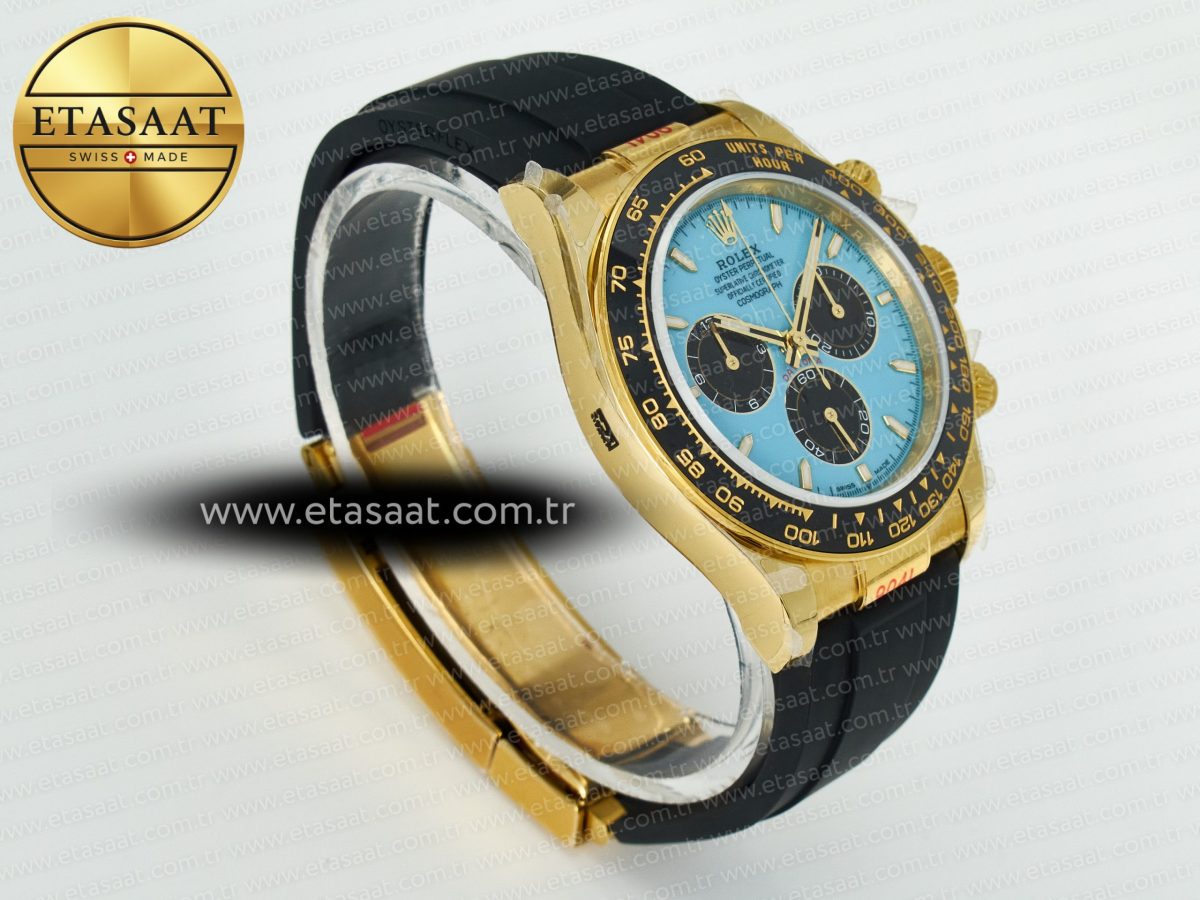 Rolex Daytona 126518 QF 1:1 Best Edition Turquoise Blue Dial Stick Markers On Oyster Bracelet SH4131 V10(Gain Weight) - Görsel 7