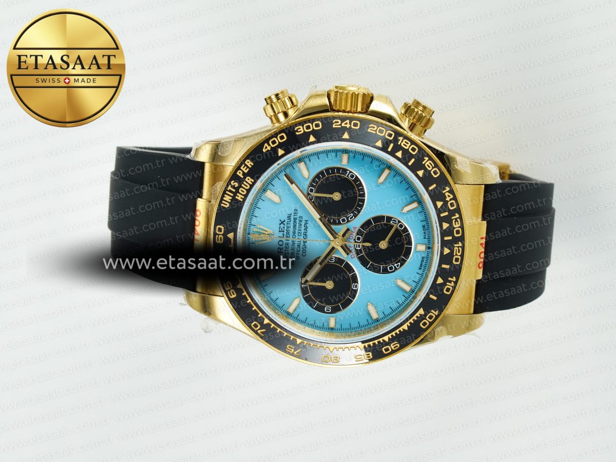 Rolex Daytona 126518 QF 1:1 Best Edition Turquoise Blue Dial Stick Markers On Oyster Bracelet SH4131 V10(Gain Weight) - Görsel 8