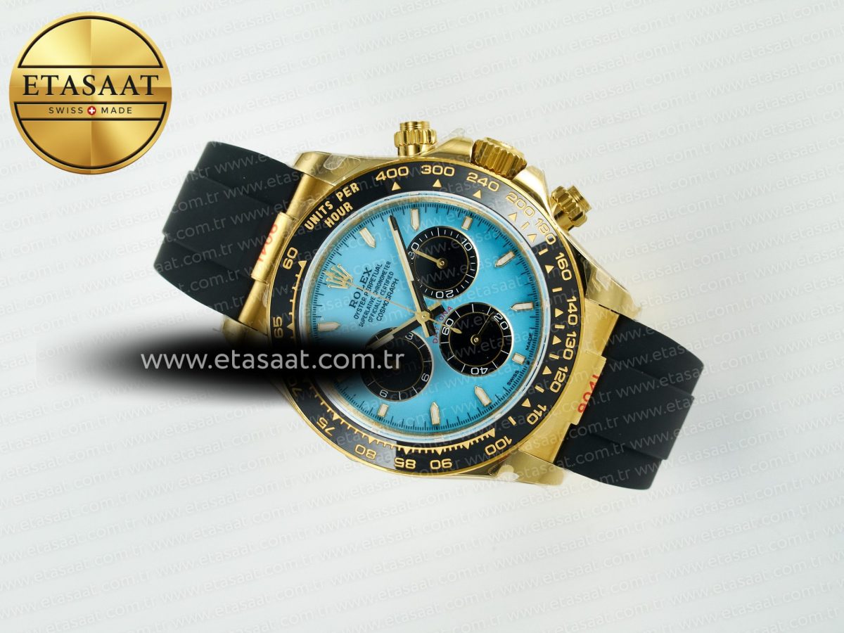 Rolex Daytona 126518 QF 1:1 Best Edition Turquoise Blue Dial Stick Markers On Oyster Bracelet SH4131 V10(Gain Weight) - Görsel 9
