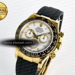 Rolex Daytona 126518 QF 1:1 Best Edition White Dial on Oysterflex Strap QF4131 V10 (48 Hours Power Reserve)