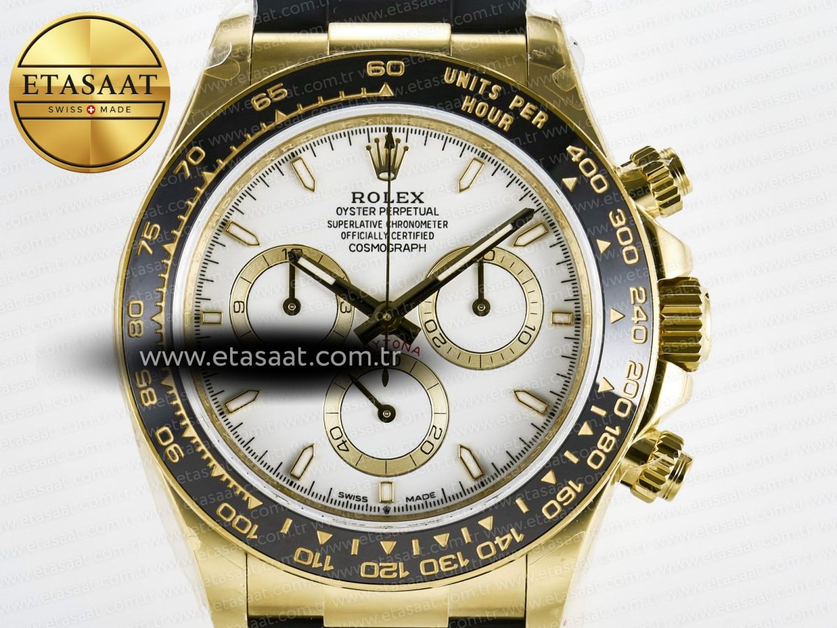 Rolex Daytona 126518 QF 1:1 Best Edition White Dial on Oysterflex Strap QF4131 V10 (48 Hours Power Reserve) - Görsel 4