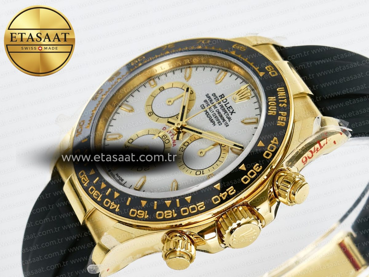 Rolex Daytona 126518 QF 1:1 Best Edition White Dial on Oysterflex Strap QF4131 V10 (48 Hours Power Reserve) - Görsel 6