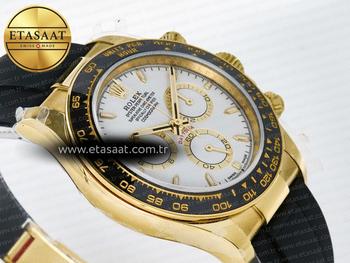 Rolex Daytona 126518 QF 1:1 Best Edition White Dial on Oysterflex Strap QF4131 V10 (48 Hours Power Reserve) - Görsel 7