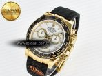 Rolex Daytona 126518 QF 1:1 Best Edition White Dial on Oysterflex Strap SH4131 V6(Gain Weight)