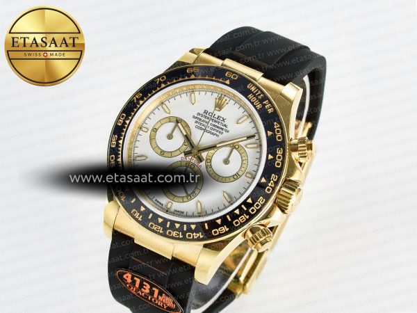 Rolex Daytona 126518 QF 1:1 Best Edition White Dial on Oysterflex Strap SH4131 V6(Gain Weight)