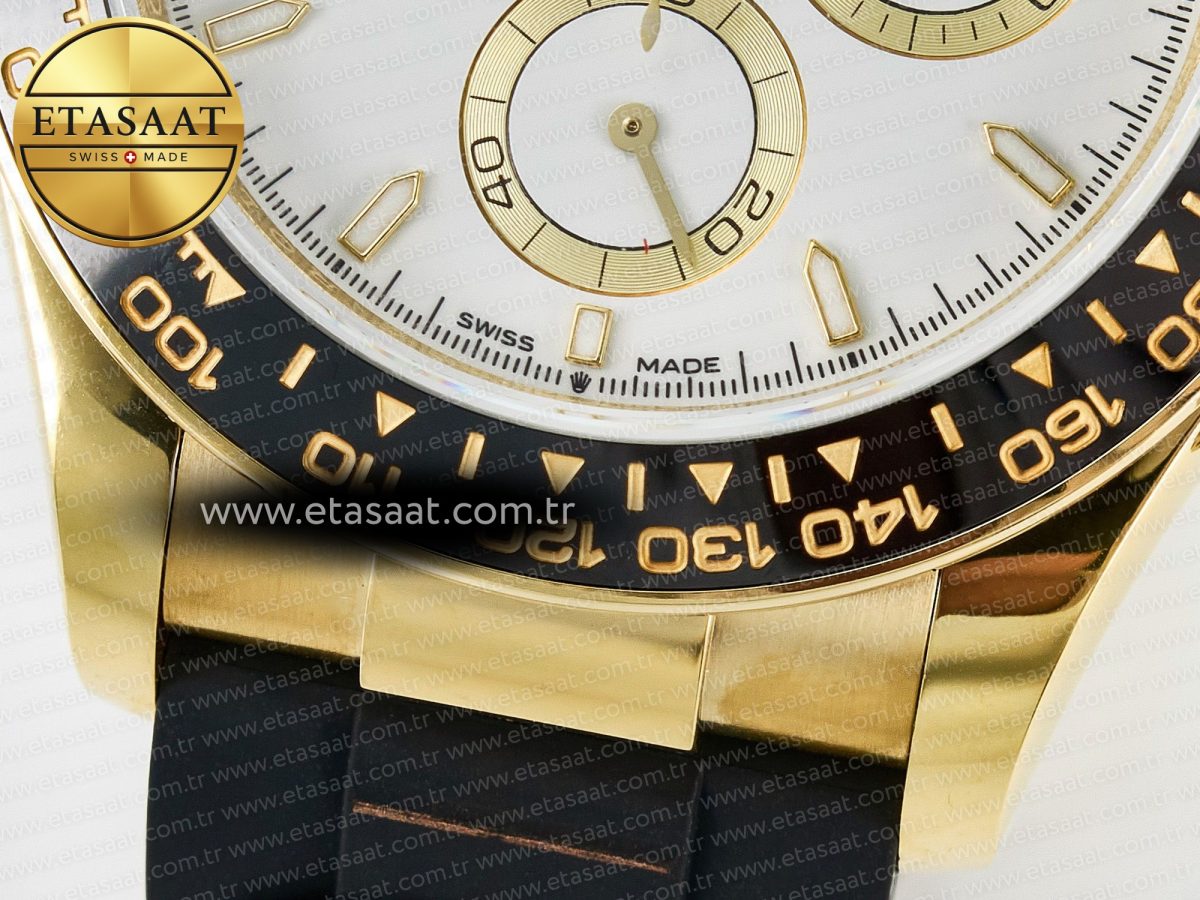 Rolex Daytona 126518 QF 1:1 Best Edition White Dial on Oysterflex Strap SH4131 V6（Gain Weight） - Görsel 13