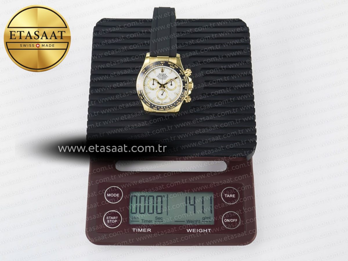 Rolex Daytona 126518 QF 1:1 Best Edition White Dial on Oysterflex Strap SH4131 V6（Gain Weight） - Görsel 36