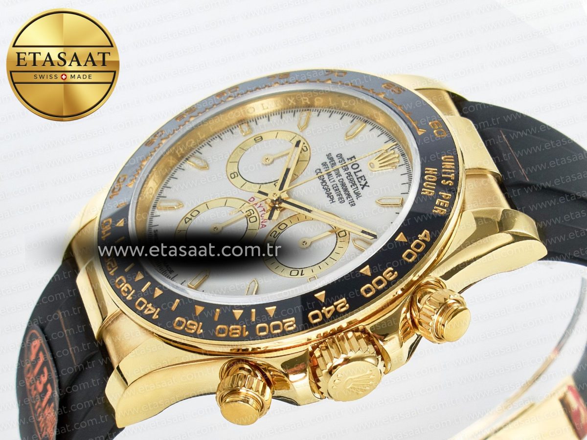 Rolex Daytona 126518 QF 1:1 Best Edition White Dial on Oysterflex Strap SH4131 V6（Gain Weight） - Görsel 6