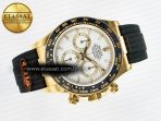 Rolex Daytona 126518 QF 1:1 Best Edition White Dial on Oysterflex Strap SH4131 V6(Gain Weight) - Görsel 8