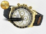Rolex Daytona 126518 QF 1:1 Best Edition White Dial on Oysterflex Strap SH4131 V6(Gain Weight) - Görsel 9