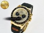 Rolex Daytona 126518 QF 1:1 Best Edition YG/Black Dial on Oysterflex Strap SH4131 V6（Gain Weight） - Görsel 2