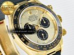 Rolex Daytona 126518 QF 1:1 Best Edition YG/Black Dial on Oysterflex Strap SH4131 V6(Gain Weight) - Görsel 5