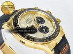 Rolex Daytona 126518 QF 1:1 Best Edition YG/Black Dial on Oysterflex Strap SH4131 V6(Gain Weight) - Görsel 7