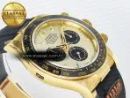 Rolex Daytona 126518 QF 1:1 Best Edition YG/Black Dial on Oysterflex Strap SH4131 V6（Gain Weight） - Görsel 7