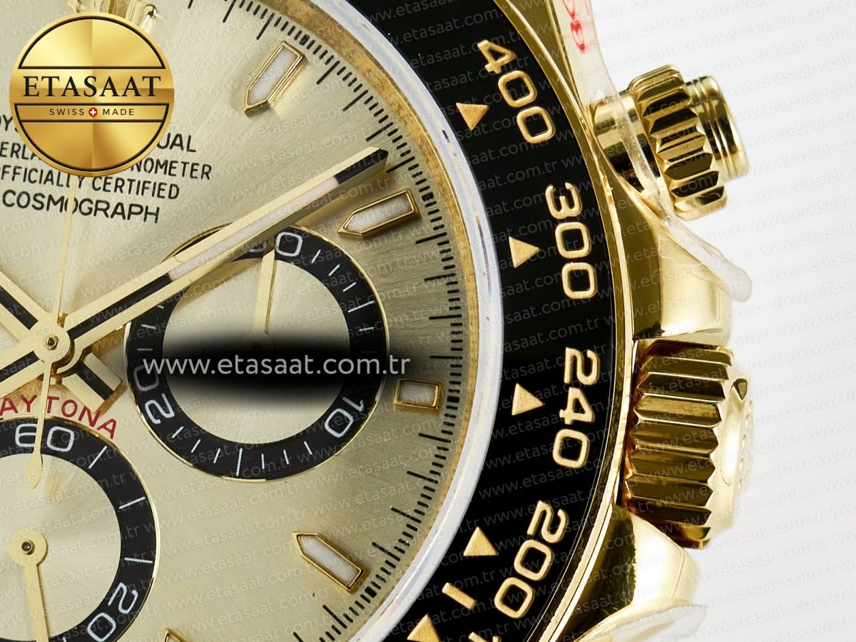 Rolex Daytona 126518 QF 1:1 Best Edition YG Dial on Oysterflex Strap QF4131 V10 (48 Hours Power Reserve) - Görsel 11