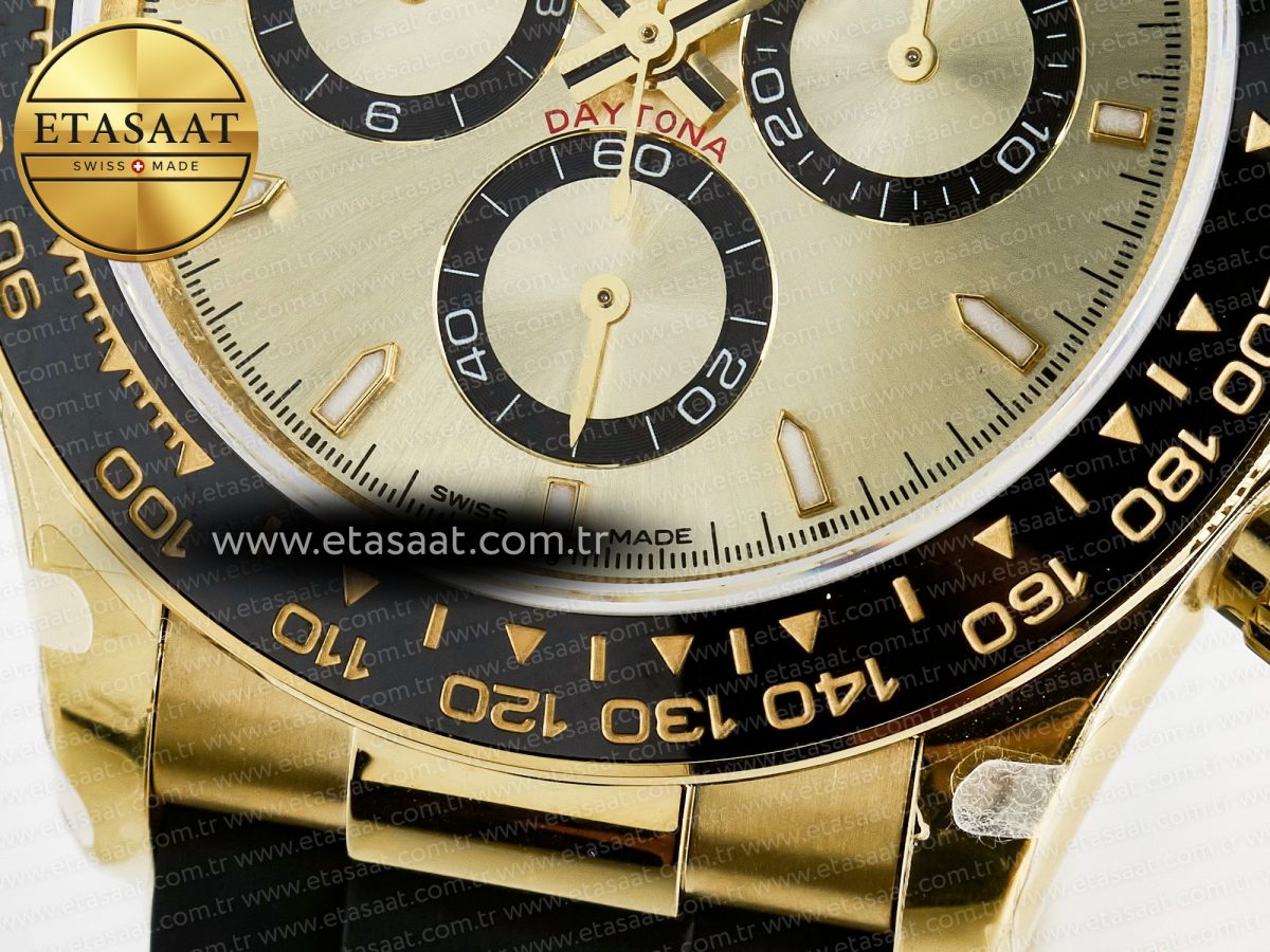 Rolex Daytona 126518 QF 1:1 Best Edition YG Dial on Oysterflex Strap QF4131 V10 (48 Hours Power Reserve) - Görsel 12
