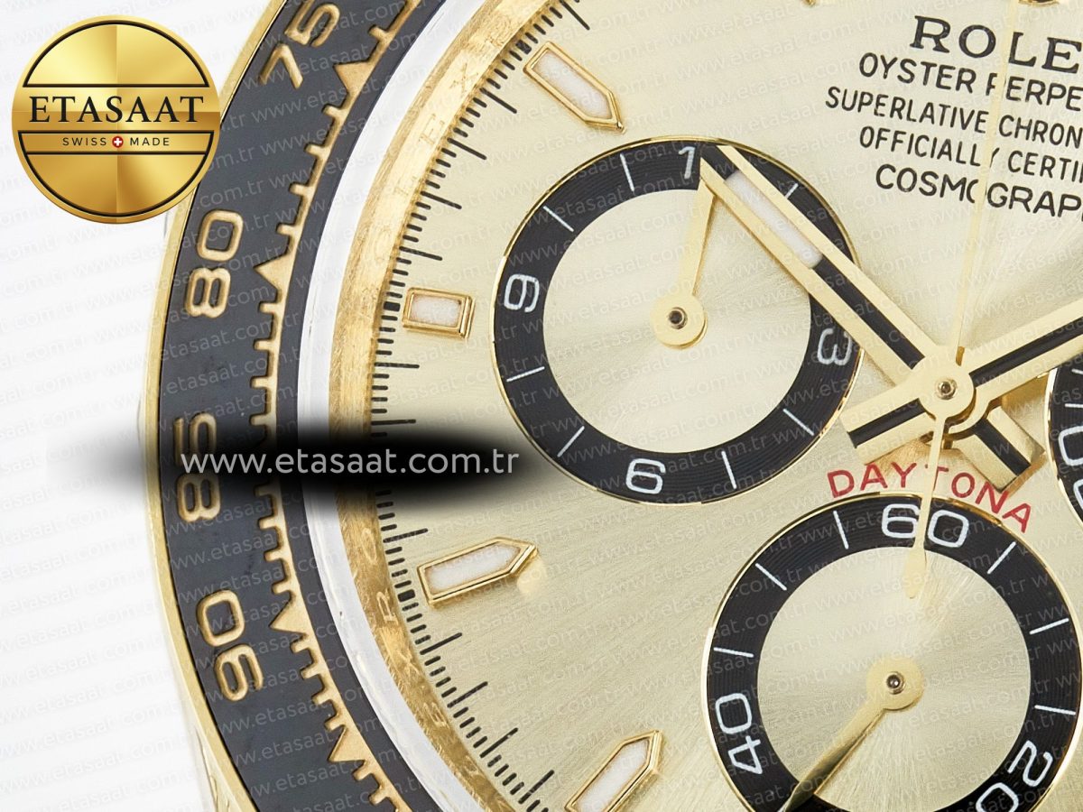 Rolex Daytona 126518 QF 1:1 Best Edition YG Dial on Oysterflex Strap QF4131 V10 (48 Hours Power Reserve) - Görsel 13