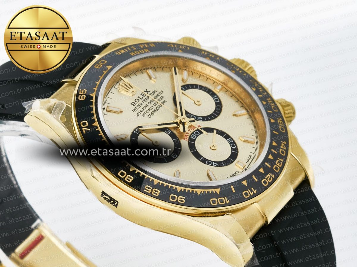 Rolex Daytona 126518 QF 1:1 Best Edition YG Dial on Oysterflex Strap QF4131 V10 (48 Hours Power Reserve) - Görsel 7