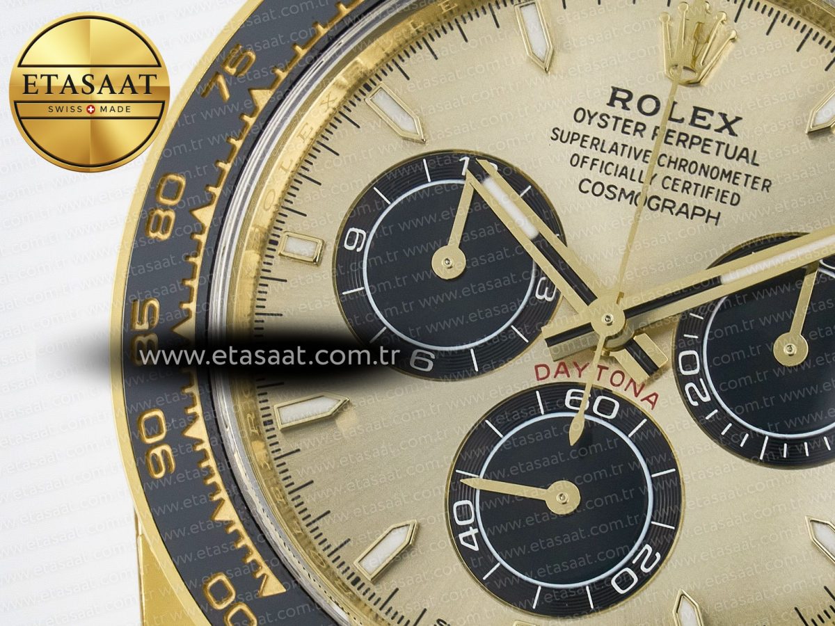 Rolex Daytona 126518 YG VSF 1:1 Best Edition 904L Steel YG Dial on Oysterflex Strap SH4131 - Görsel 10