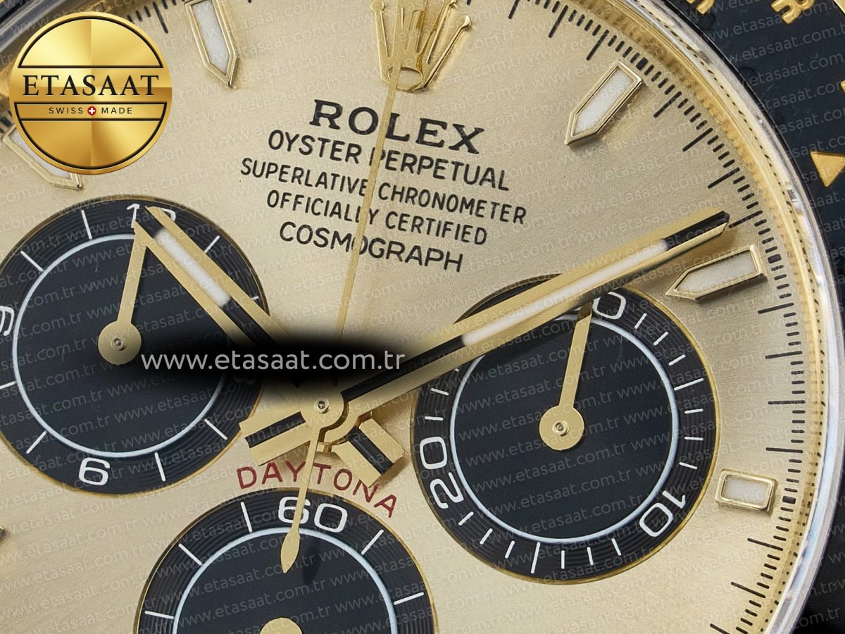 Rolex Daytona 126518 YG VSF 1:1 Best Edition 904L Steel YG Dial on Oysterflex Strap SH4131 - Görsel 11