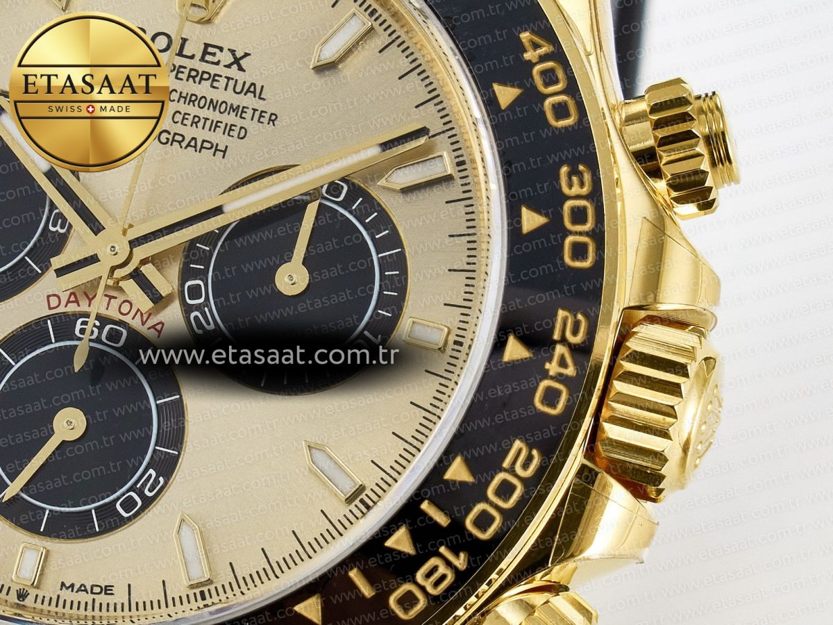 Rolex Daytona 126518 YG VSF 1:1 Best Edition 904L Steel YG Dial on Oysterflex Strap SH4131 - Görsel 12