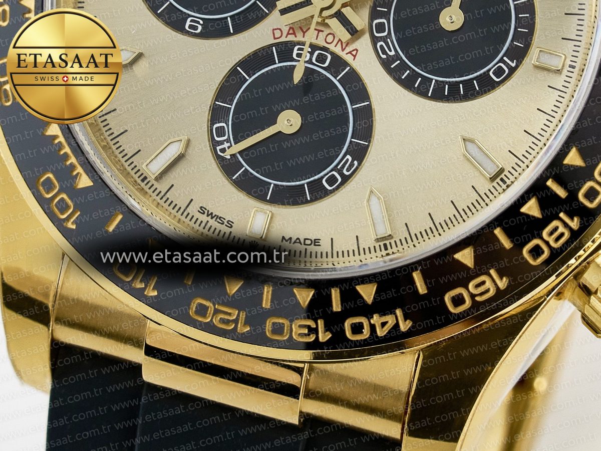 Rolex Daytona 126518 YG VSF 1:1 Best Edition 904L Steel YG Dial on Oysterflex Strap SH4131 - Görsel 13