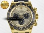 Rolex Daytona 126518 YG VSF 1:1 Best Edition 904L Steel YG Dial on Oysterflex Strap SH4131 - Görsel 4