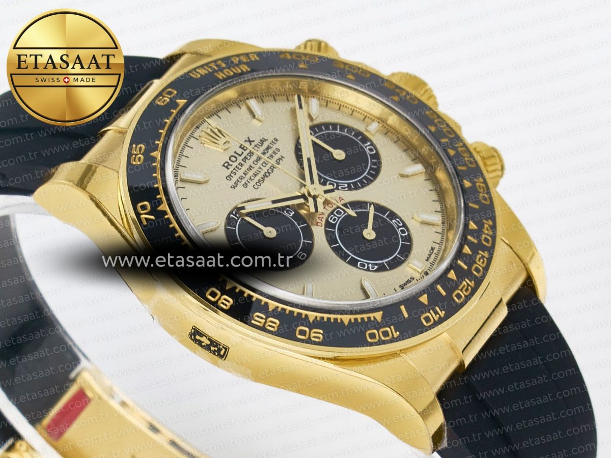 Rolex Daytona 126518 YG VSF 1:1 Best Edition 904L Steel YG Dial on Oysterflex Strap SH4131 - Görsel 7