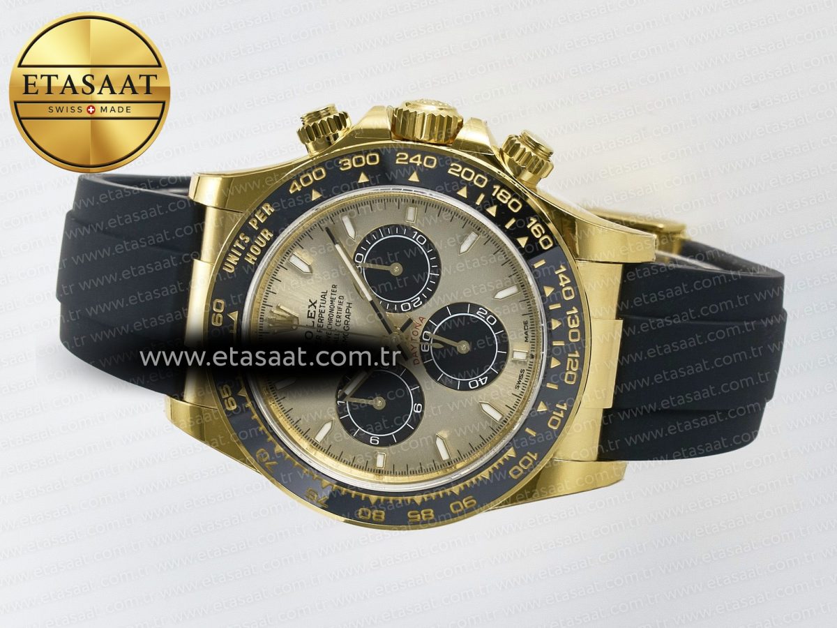 Rolex Daytona 126518 YG VSF 1:1 Best Edition 904L Steel YG Dial on Oysterflex Strap SH4131 - Görsel 9