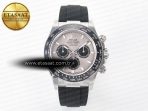 Rolex Daytona 126519 Clean 1:1 Best Edition Grey Dial on Oysterflex Rubber Strap SH4131 - Görsel 3