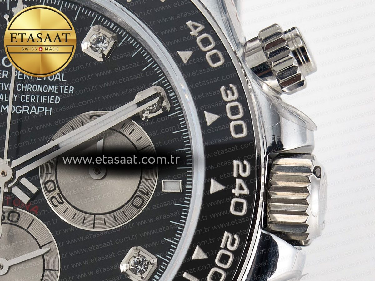 Rolex Daytona 126519 QF 1:1 Best Edition Black/Gray Dial Diamonds on Oysterflex Strap QF4131 V10 (48 Hours Power Reserve) - Görsel 11