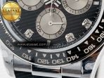 Rolex Daytona 126519 QF 1:1 Best Edition Black/Gray Dial Diamonds on Oysterflex Strap QF4131 V10 (48 Hours Power Reserve) - Görsel 12