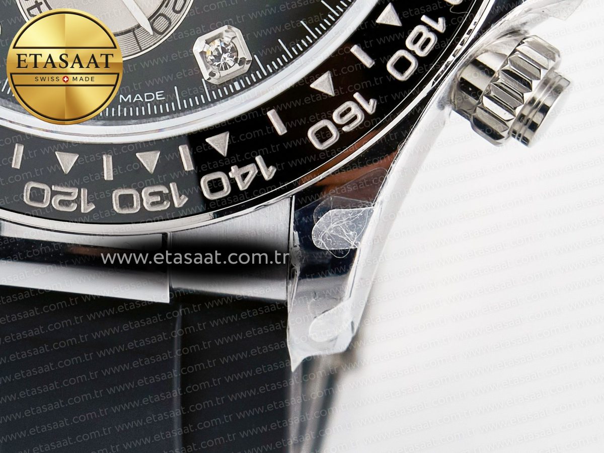 Rolex Daytona 126519 QF 1:1 Best Edition Black/Gray Dial Diamonds on Oysterflex Strap QF4131 V10 (48 Hours Power Reserve) - Görsel 14
