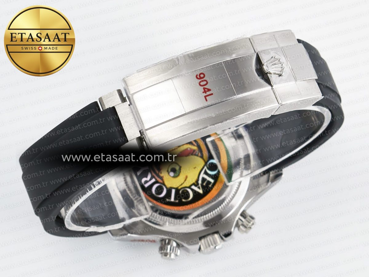 Rolex Daytona 126519 QF 1:1 Best Edition Black/Gray Dial Diamonds on Oysterflex Strap QF4131 V10 (48 Hours Power Reserve) - Görsel 17