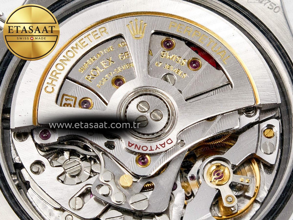 Rolex Daytona 126519 QF 1:1 Best Edition Black/Gray Dial Diamonds on Oysterflex Strap QF4131 V10 (48 Hours Power Reserve) - Görsel 21