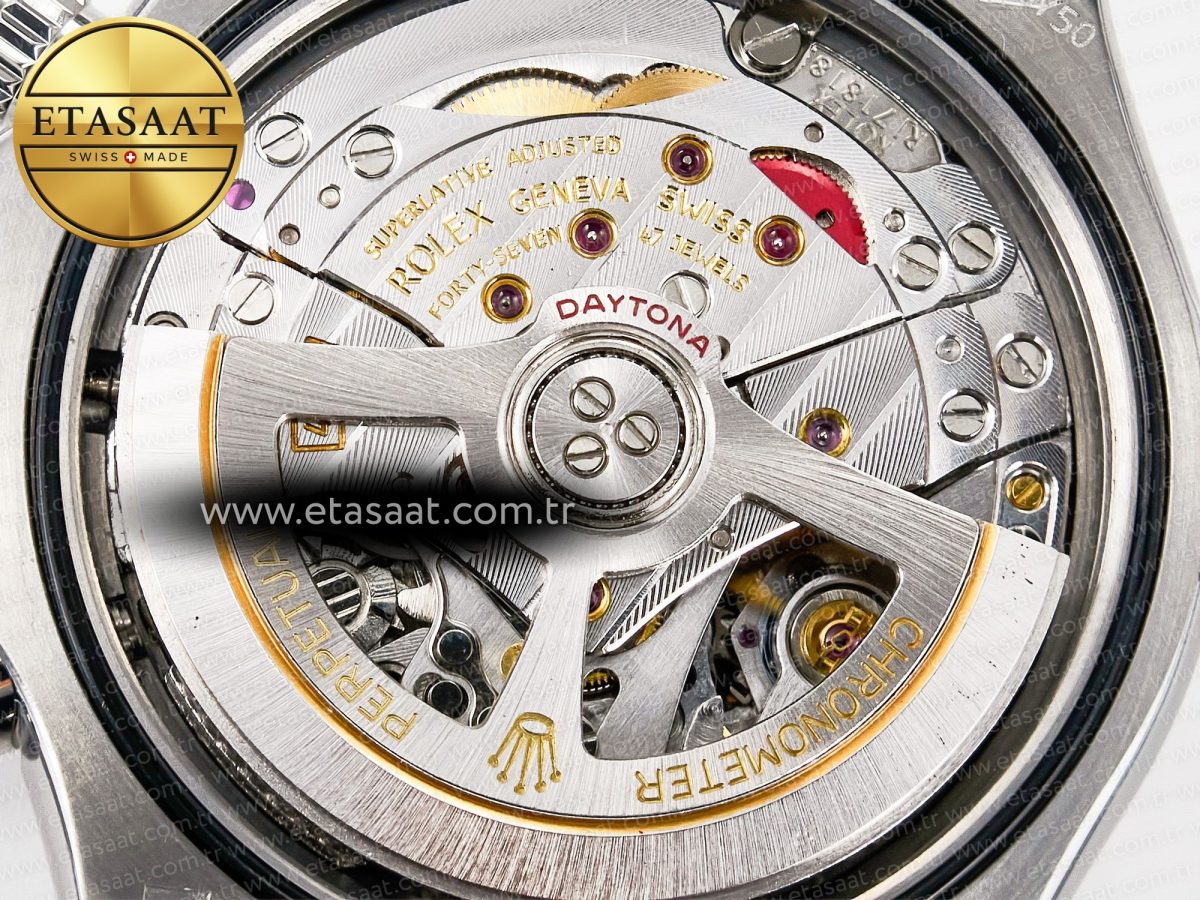 Rolex Daytona 126519 QF 1:1 Best Edition Black/Gray Dial Diamonds on Oysterflex Strap QF4131 V10 (48 Hours Power Reserve) - Görsel 22