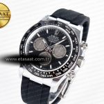 Rolex Daytona 126519 QF 1:1 Best Edition Black/Silver Dial on Oysterflex Strap SH4131 V6（Gain Weight）