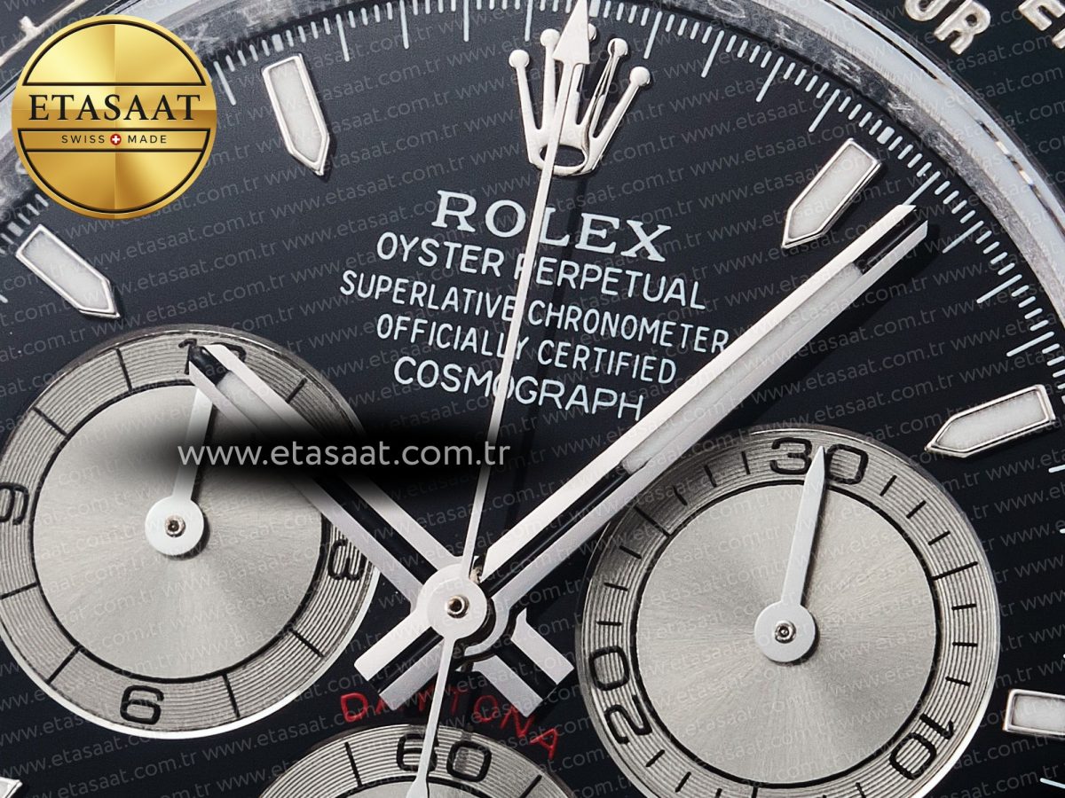 Rolex Daytona 126519 QF 1:1 Best Edition Black/Silver Dial on Oysterflex Strap SH4131 V6（Gain Weight） - Görsel 11