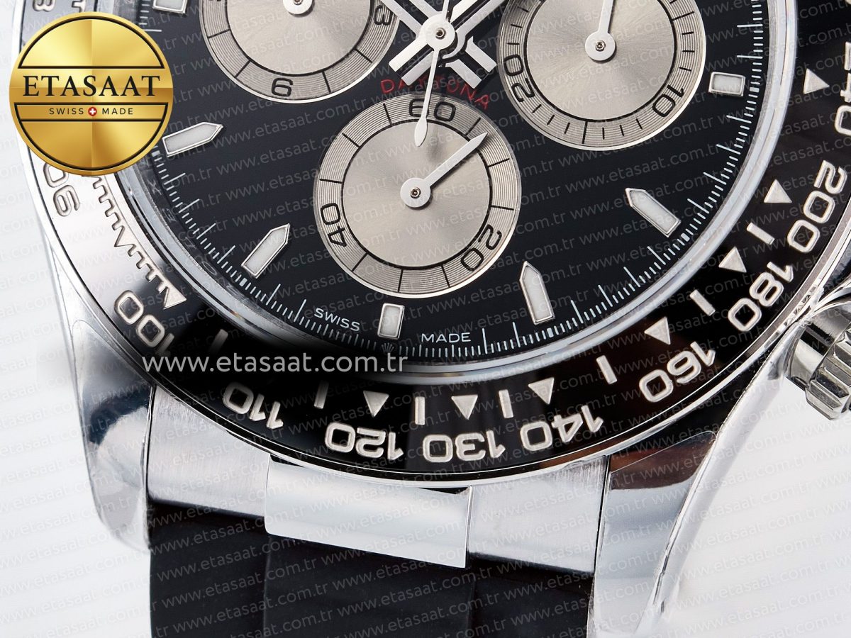 Rolex Daytona 126519 QF 1:1 Best Edition Black/Silver Dial on Oysterflex Strap SH4131 V6（Gain Weight） - Görsel 13