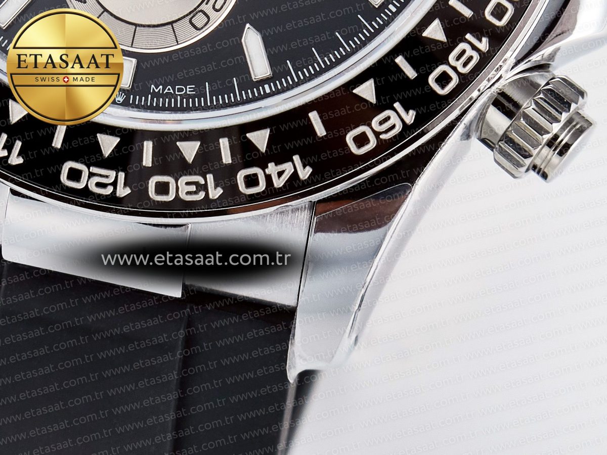 Rolex Daytona 126519 QF 1:1 Best Edition Black/Silver Dial on Oysterflex Strap SH4131 V6（Gain Weight） - Görsel 14