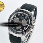 Rolex Daytona 126519 QF 1:1 Best Edition Black/Silver Diamonds Dial on Oysterflex Strap SH4131 V5