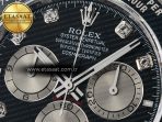 Rolex Daytona 126519 QF 1:1 Best Edition Black/Silver Diamonds Dial on Oysterflex Strap SH4131 V5 - Görsel 10