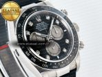 Rolex Daytona 126519 QF 1:1 Best Edition Black/Silver Diamonds Dial on Oysterflex Strap SH4131 V5 - Görsel 5
