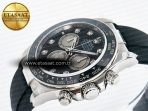 Rolex Daytona 126519 QF 1:1 Best Edition Black/Silver Diamonds Dial on Oysterflex Strap SH4131 V5 - Görsel 6