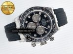 Rolex Daytona 126519 QF 1:1 Best Edition Black/Silver Diamonds Dial on Oysterflex Strap SH4131 V5 - Görsel 8