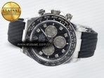 Rolex Daytona 126519 QF 1:1 Best Edition Black/Silver Diamonds Dial on Oysterflex Strap SH4131 V5 - Görsel 9