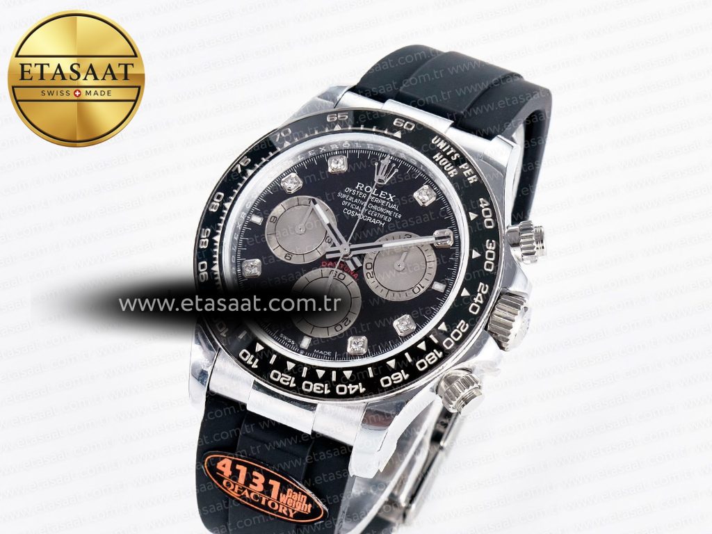 daytona 126519 qf 11 best edition black silver diamonds dial on oysterflex strap sh4131 v6efbc88gain weightefbc891